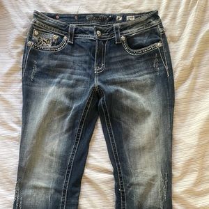 Miss Me cropped jeans.  Size 30.  Gently worn.